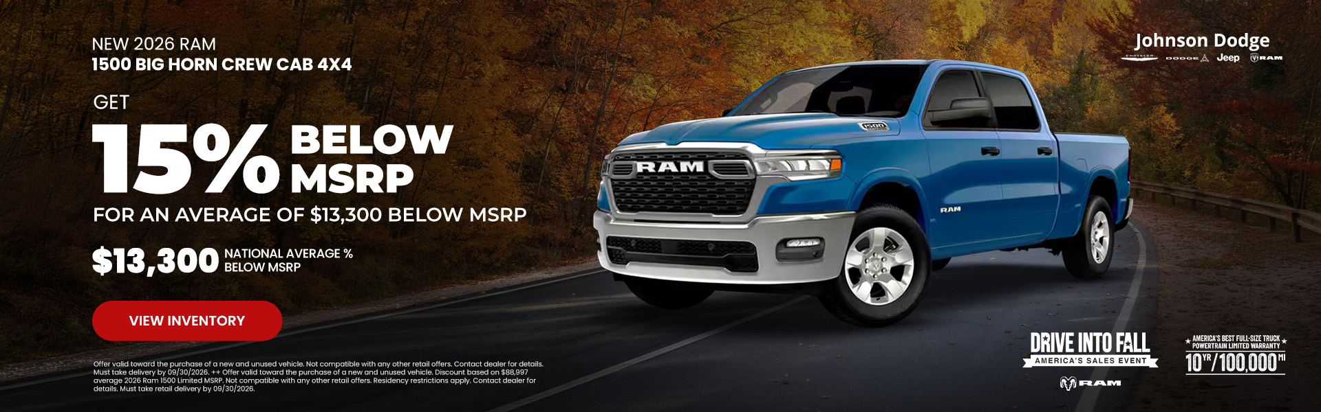 NEW 2026 RAM 1500 BIG HORN CREW CAB